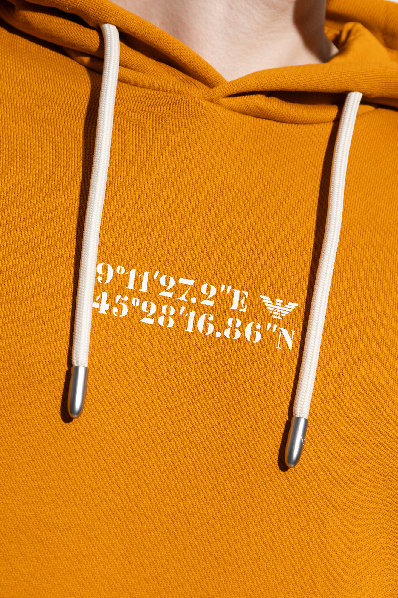 Armani cheap orange hoodie